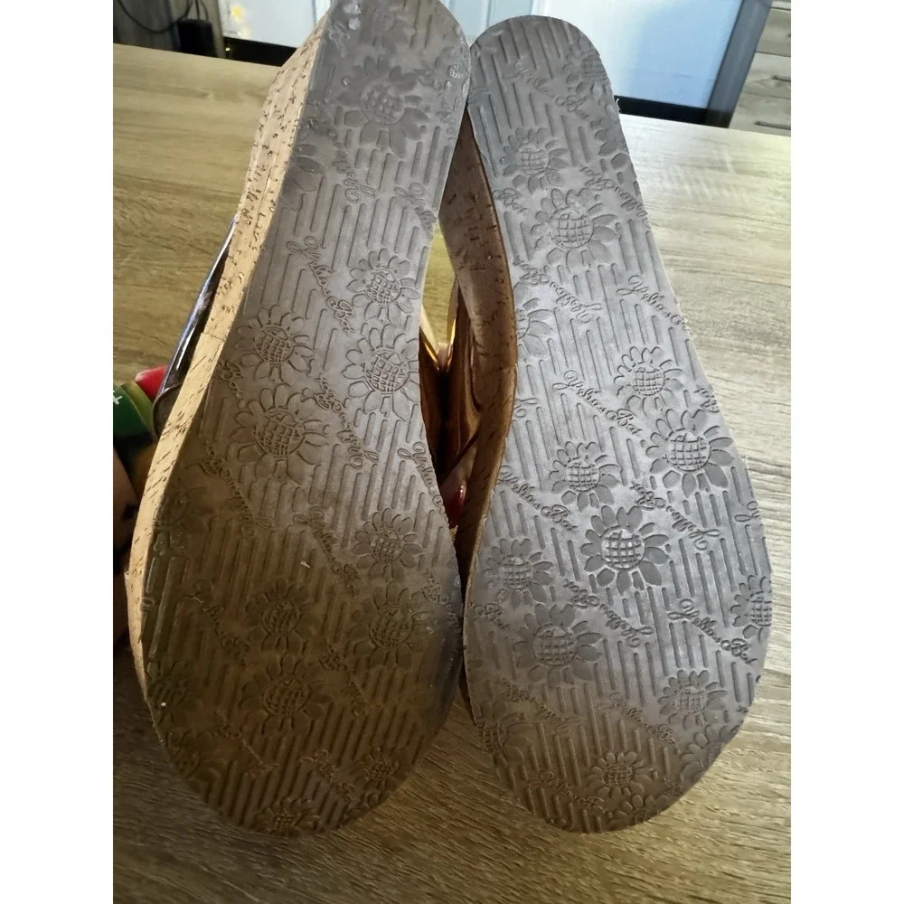 Yellow Box Ilysa Women's Platform Mule Slide On Sandals Shoes Size 8 EUC SB18 - Picture 4 of 6